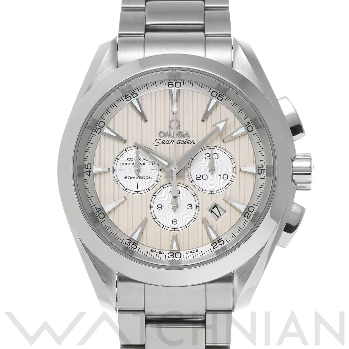 オメガ シーマスター アクアテラ コーアクシャル クロノグラフ 231.10.44.50.09.001 ホワイト/シルバー メンズ 時計 【中古】【wristwatch】