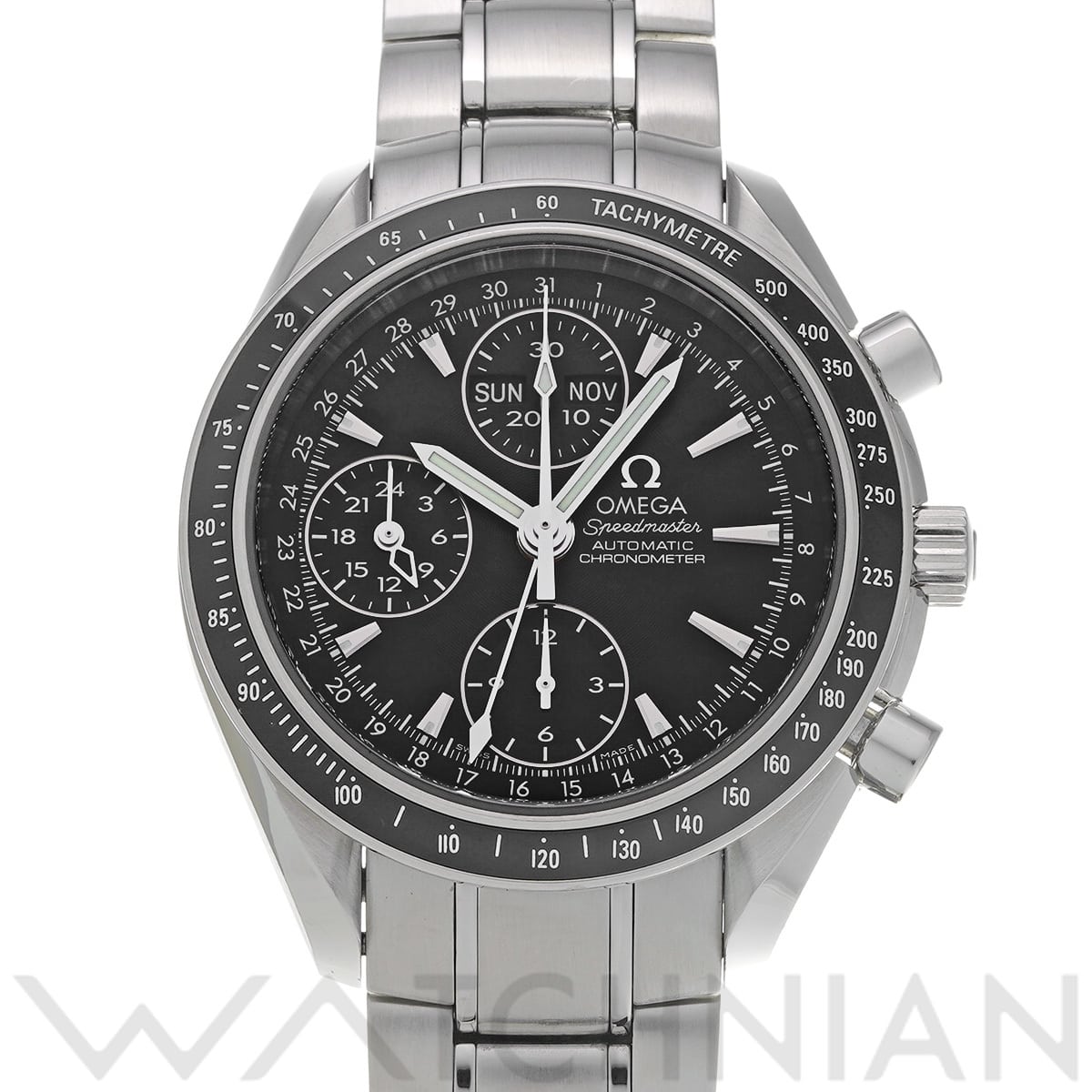 オメガ スピードマスター デイデイト 3220.50 ブラック メンズ 時計 【中古】【wristwatch】