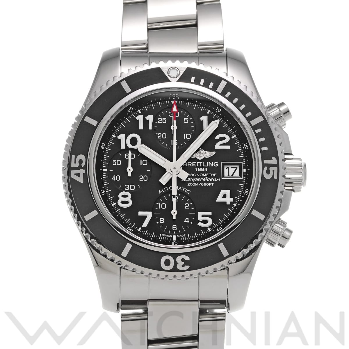 ブライトリング スーパーオーシャン クロノグラフ 42 A13311C9/BE93 ブラック メンズ 時計 【中古】【wristwatch】