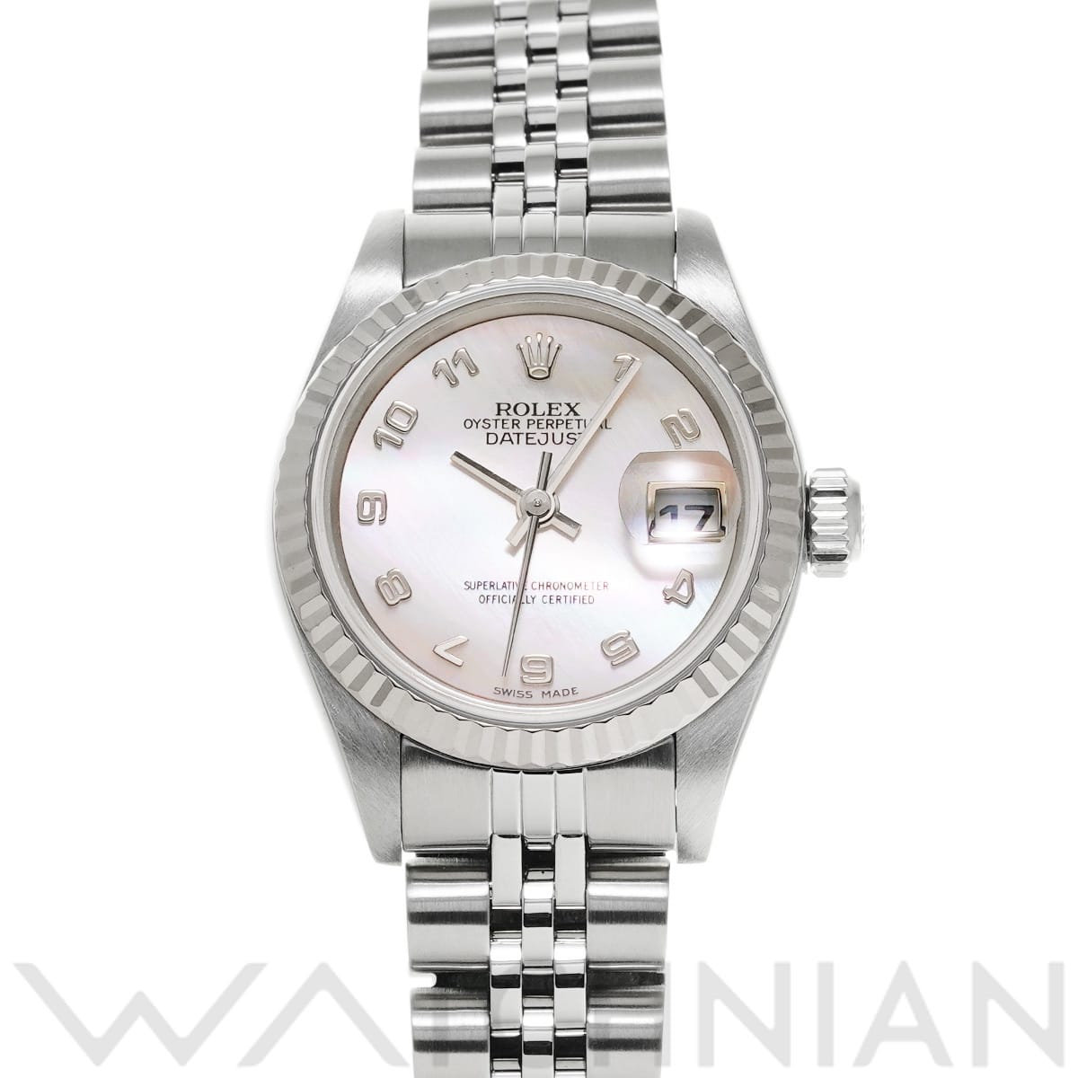 ロレックス デイトジャスト 79174NA ホワイトシェル/ダイヤモンド レディース 時計 【中古】【wristwatch】