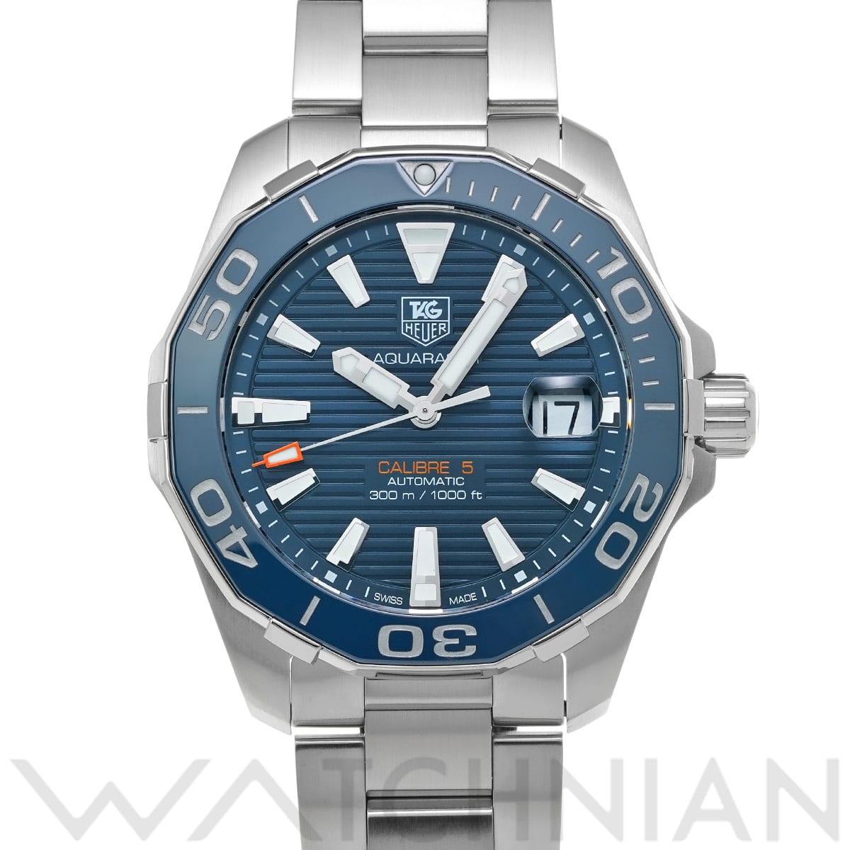 タグ ホイヤー アクアレーサー キャリバー5 WAY211C.BA0928 ブルー メンズ 時計 【中古】【wristwatch】