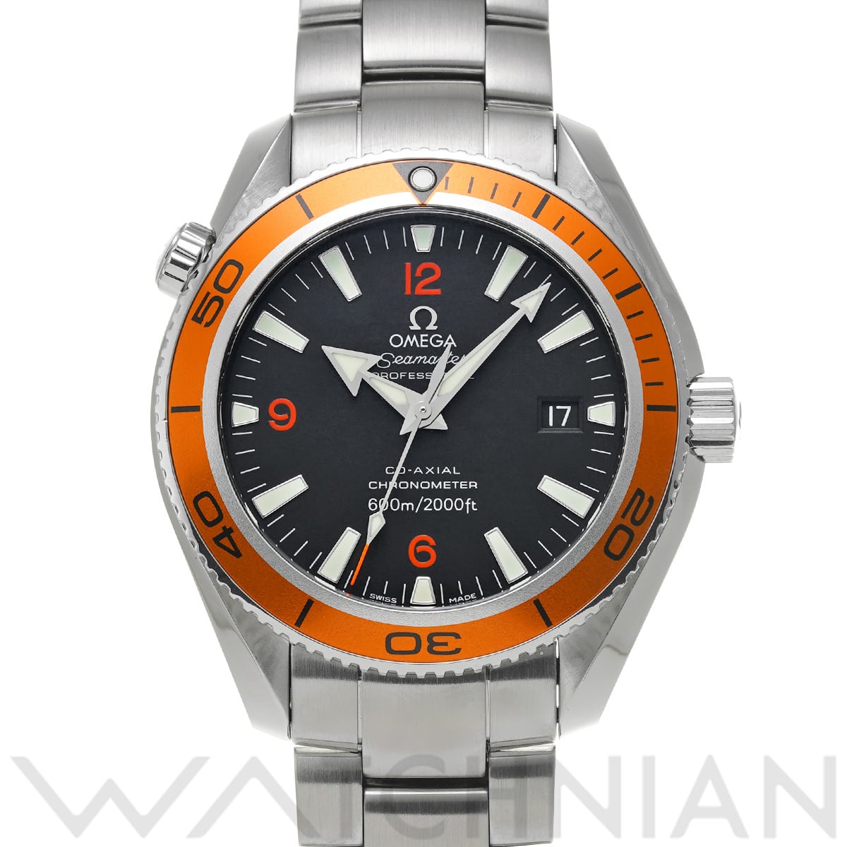 オメガ シーマスター プラネットオーシャン 600 コーアクシャル 2209.50 ブラック メンズ 時計 【中古】【wristwatch】