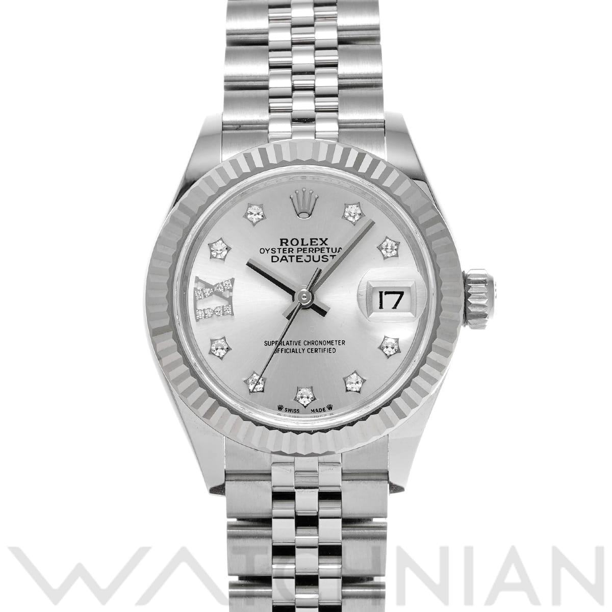 ロレックス レディ デイトジャスト 28 279174G シルバー/ダイヤモンド レディース 時計 【中古】【wristwatch】