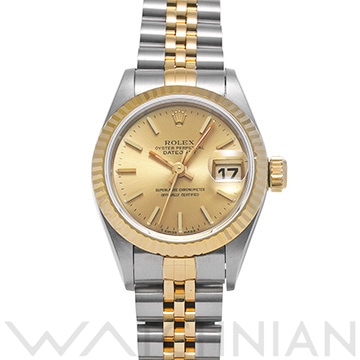 ロレックス デイトジャスト 69173 シャンパン レディース 時計 【中古】【wristwatch】