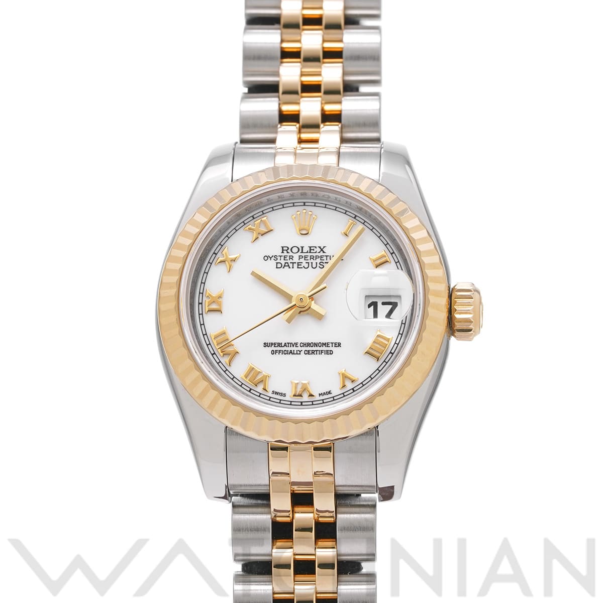 ロレックス レディ デイトジャスト 26 179173 ホワイト レディース 時計 【中古】【wristwatch】