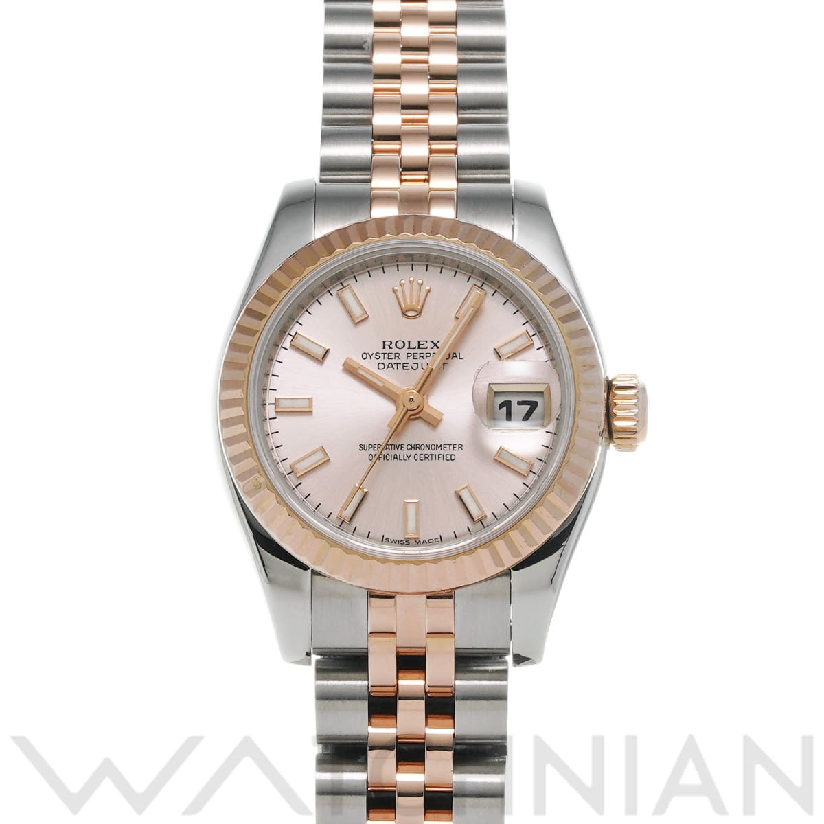 ロレックス デイトジャスト 179171 ピンク レディース 時計 【中古】【wristwatch】