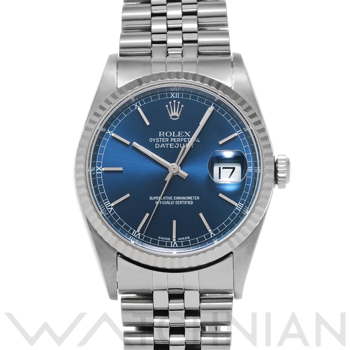 ロレックス デイトジャスト 16234 ブルー メンズ 時計 【中古】【wristwatch】