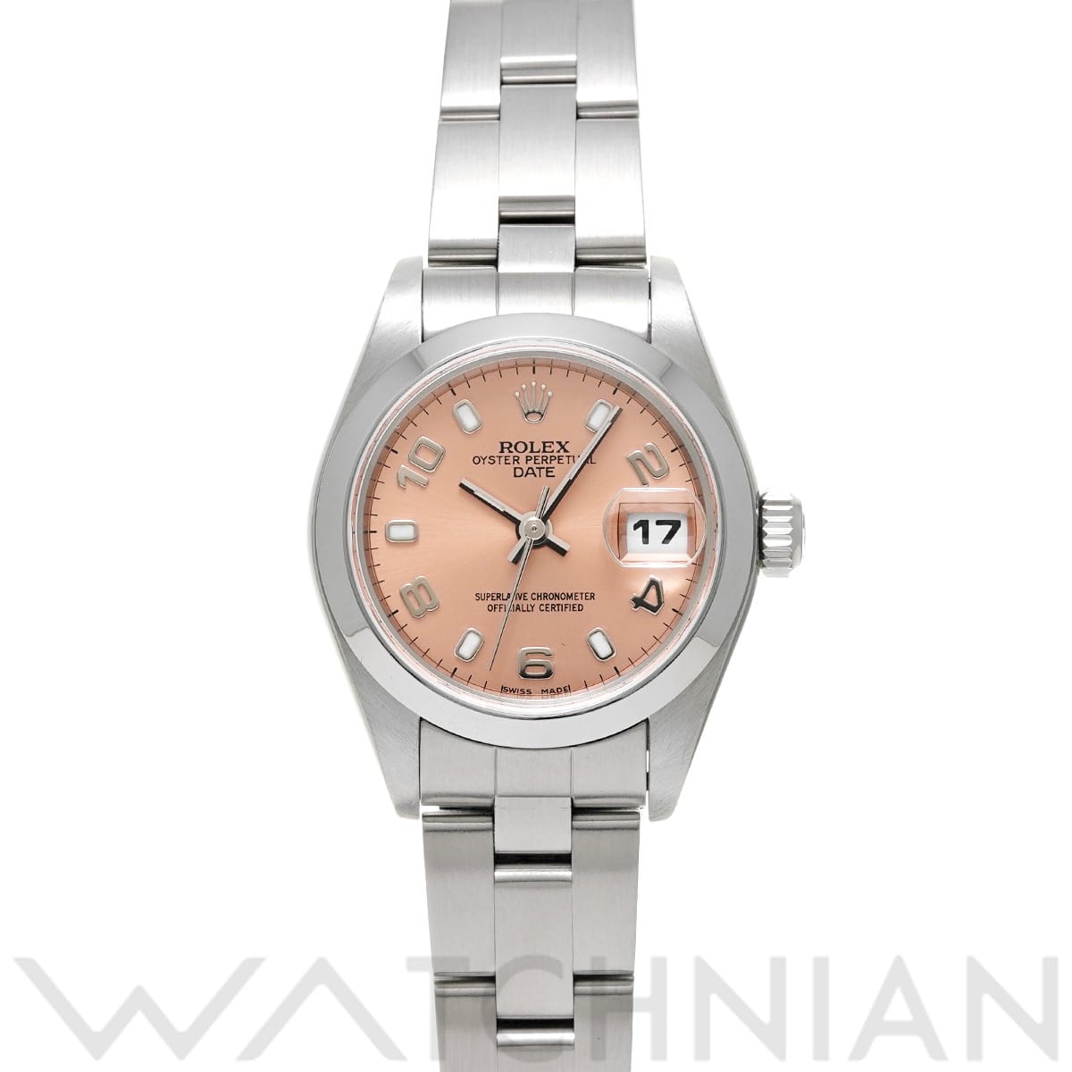 ロレックス オイスターパーペチュアル デイト 79160 ピンク レディース 時計 【中古】【wristwatch】