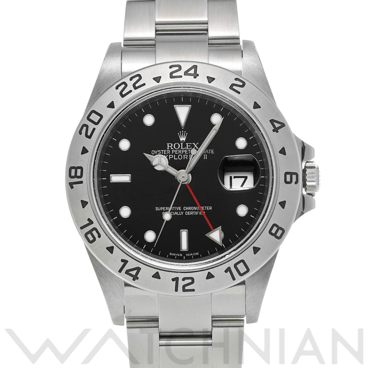 ロレックス エクスプローラーII 16570 ブラック メンズ 時計 【中古】【wristwatch】