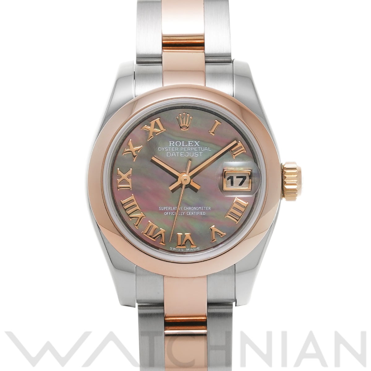 ロレックス レディ デイトジャスト 26 179161NR ブラックシェル レディース 時計 【中古】【wristwatch】