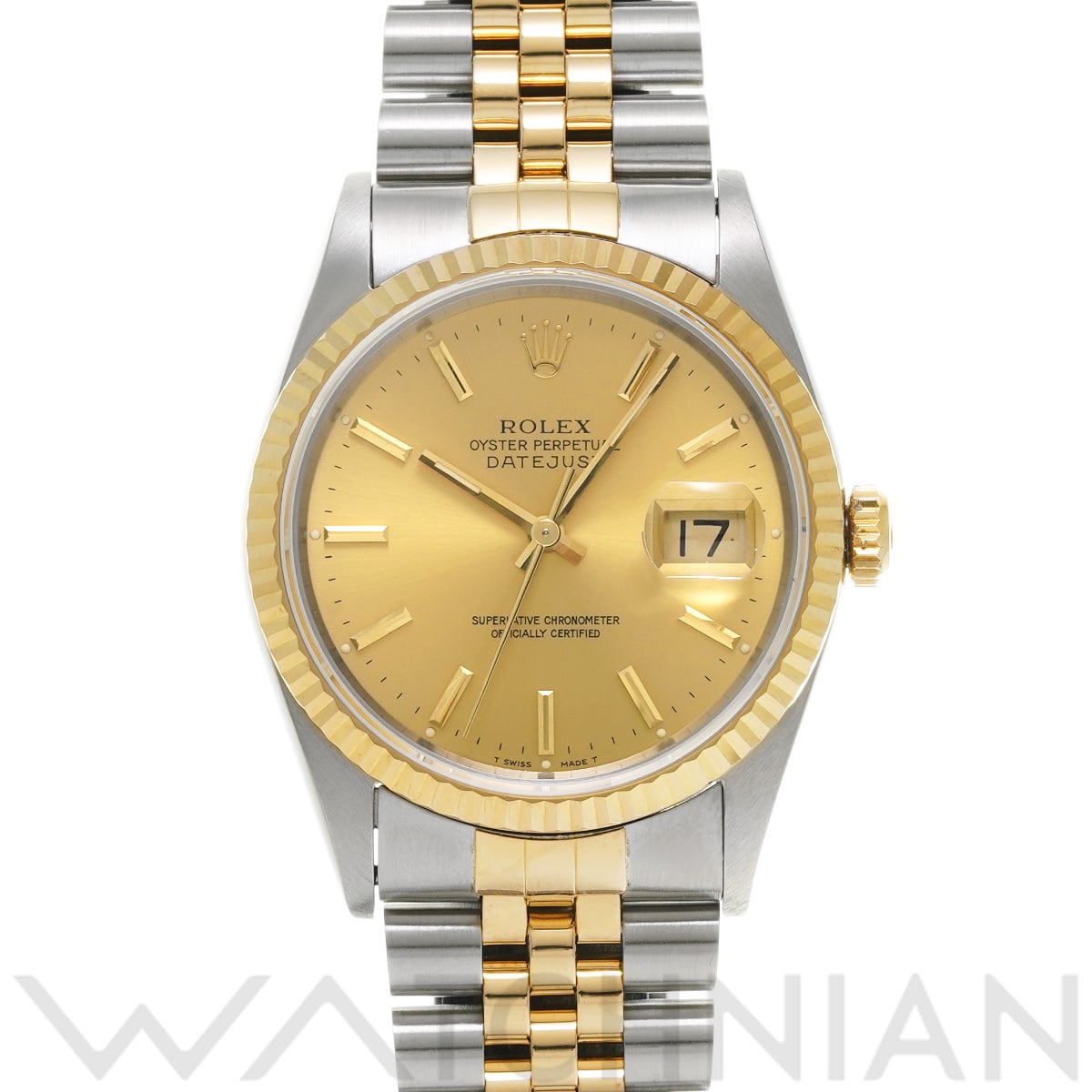 ロレックス デイトジャスト 16233 シャンパン メンズ 時計 【中古】【wristwatch】