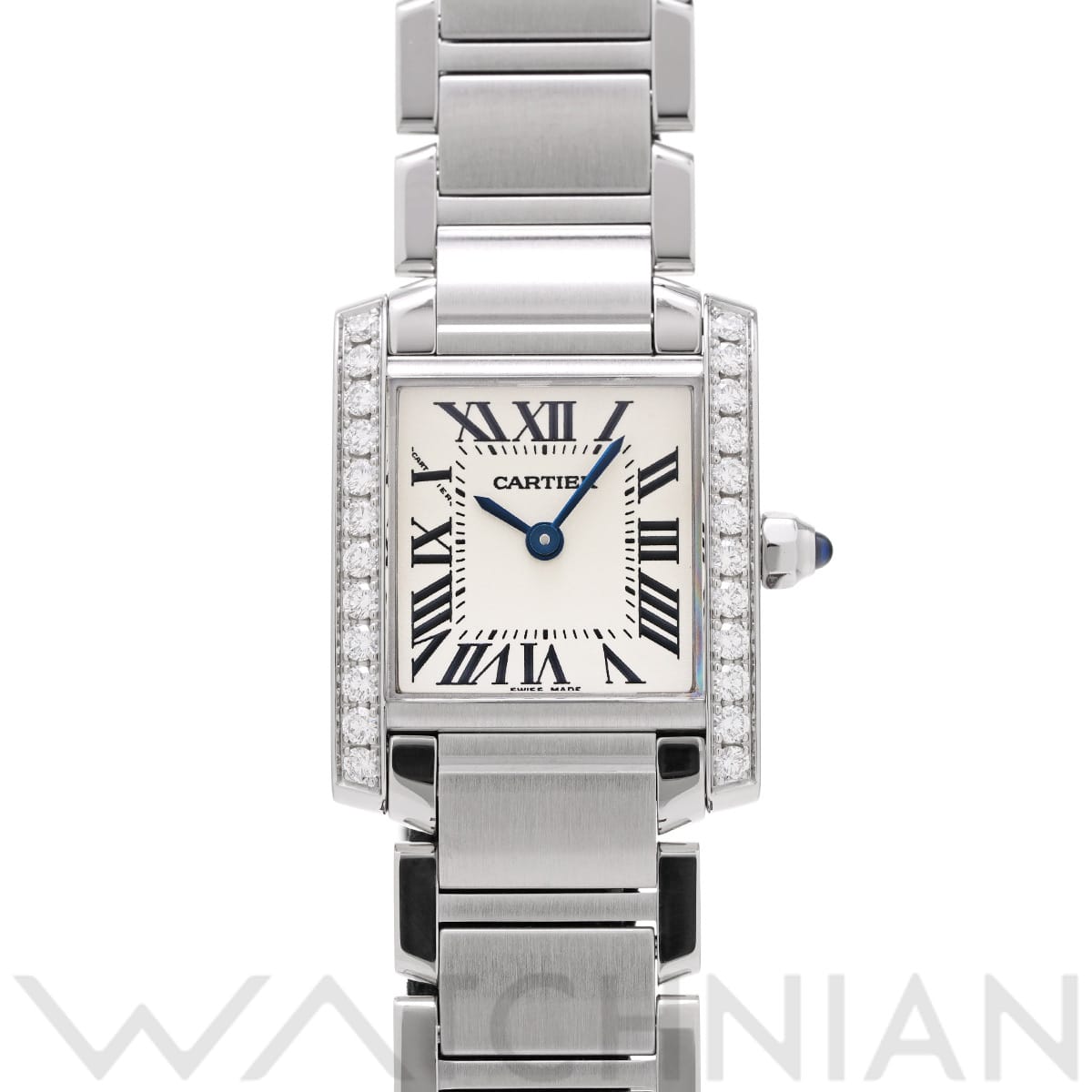 カルティエ タンク フランセーズ SM W4TA0008 シルバー レディース 時計 【中古】【wristwatch】