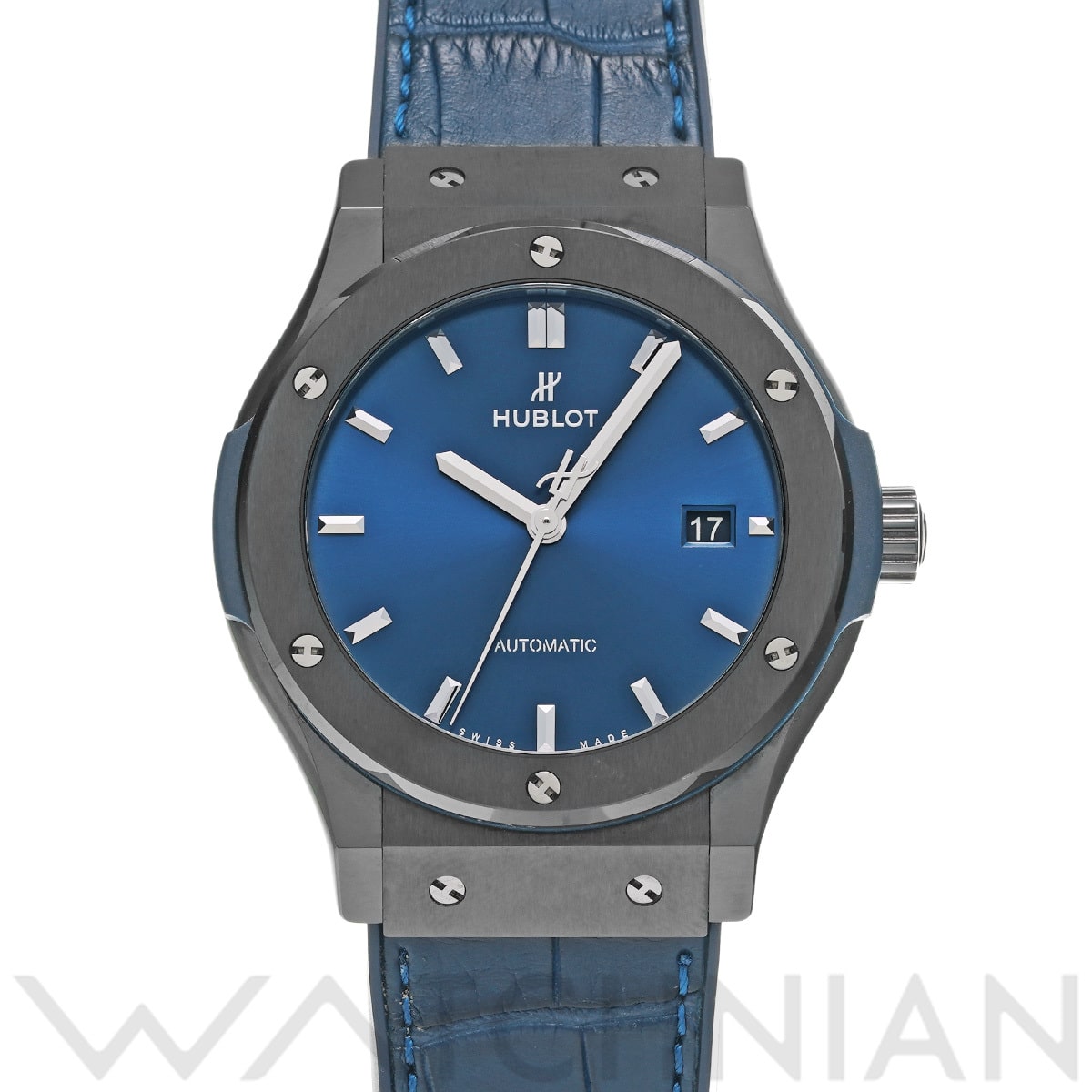 ウブロ クラシックフュージョン セラミック ブルー 542.CM.7170.LR ブルー レディース 時計 【中古】【wristwatch】