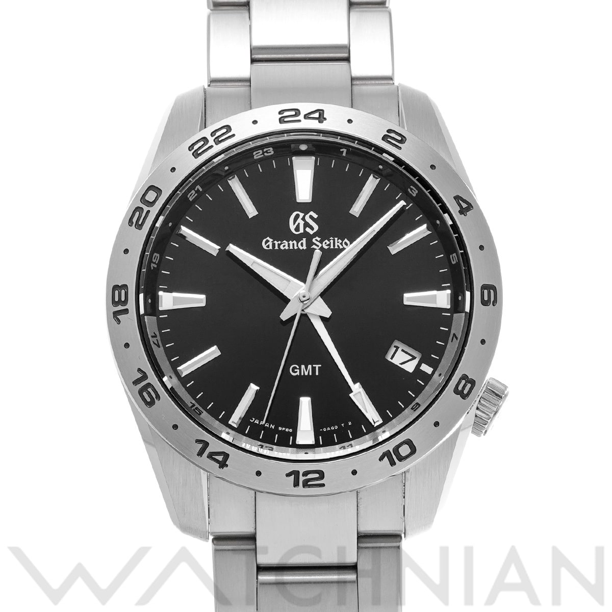 グランドセイコー スポーツコレクション クォーツ GMT SBGN027 ブラック メンズ 時計 【中古】【wristwatch】