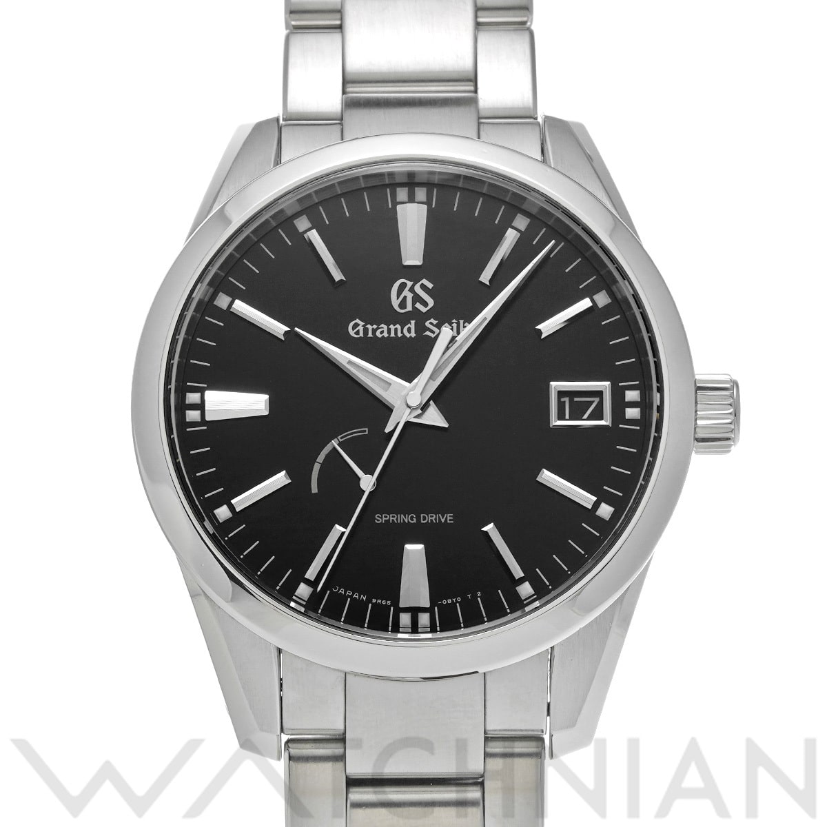 グランドセイコー ヘリテージコレクション スプリングドライブ SBGA301 ブラック メンズ 時計 【中古】【wristwatch】