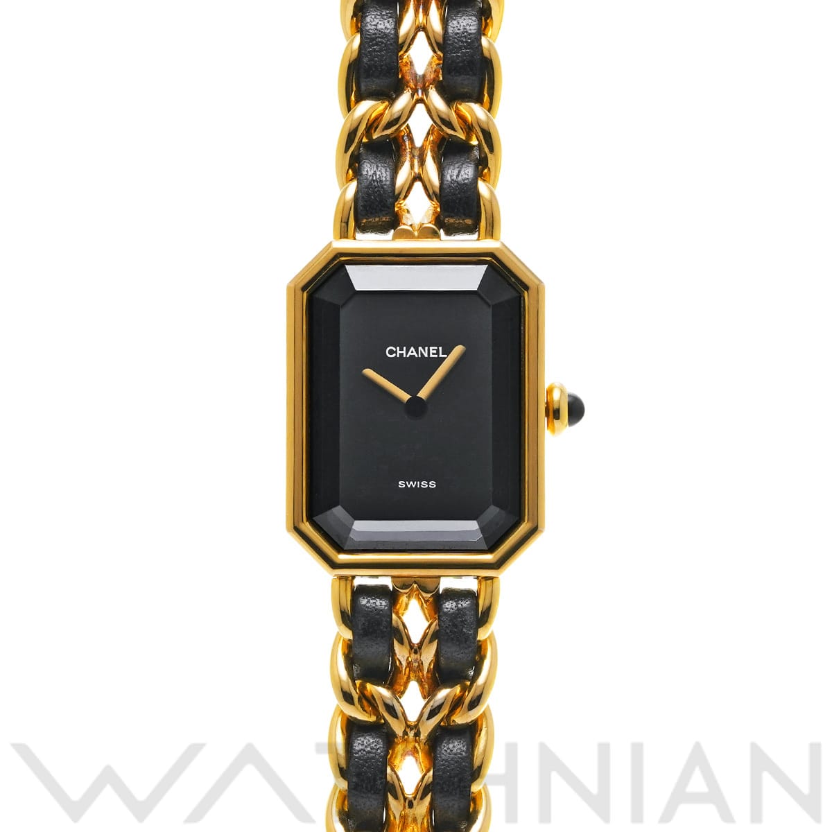シャネル プルミエール M H0001 ブラック レディース 時計 【中古】【wristwatch】