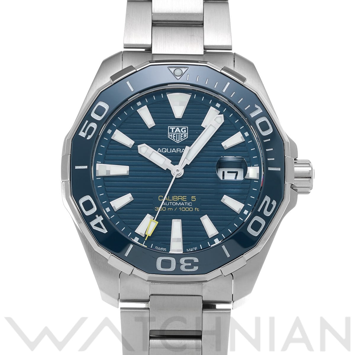 タグ ホイヤー アクアレーサー キャリバー5 WAY201B.BA0927 ブルー メンズ 時計 【中古】【wristwatch】