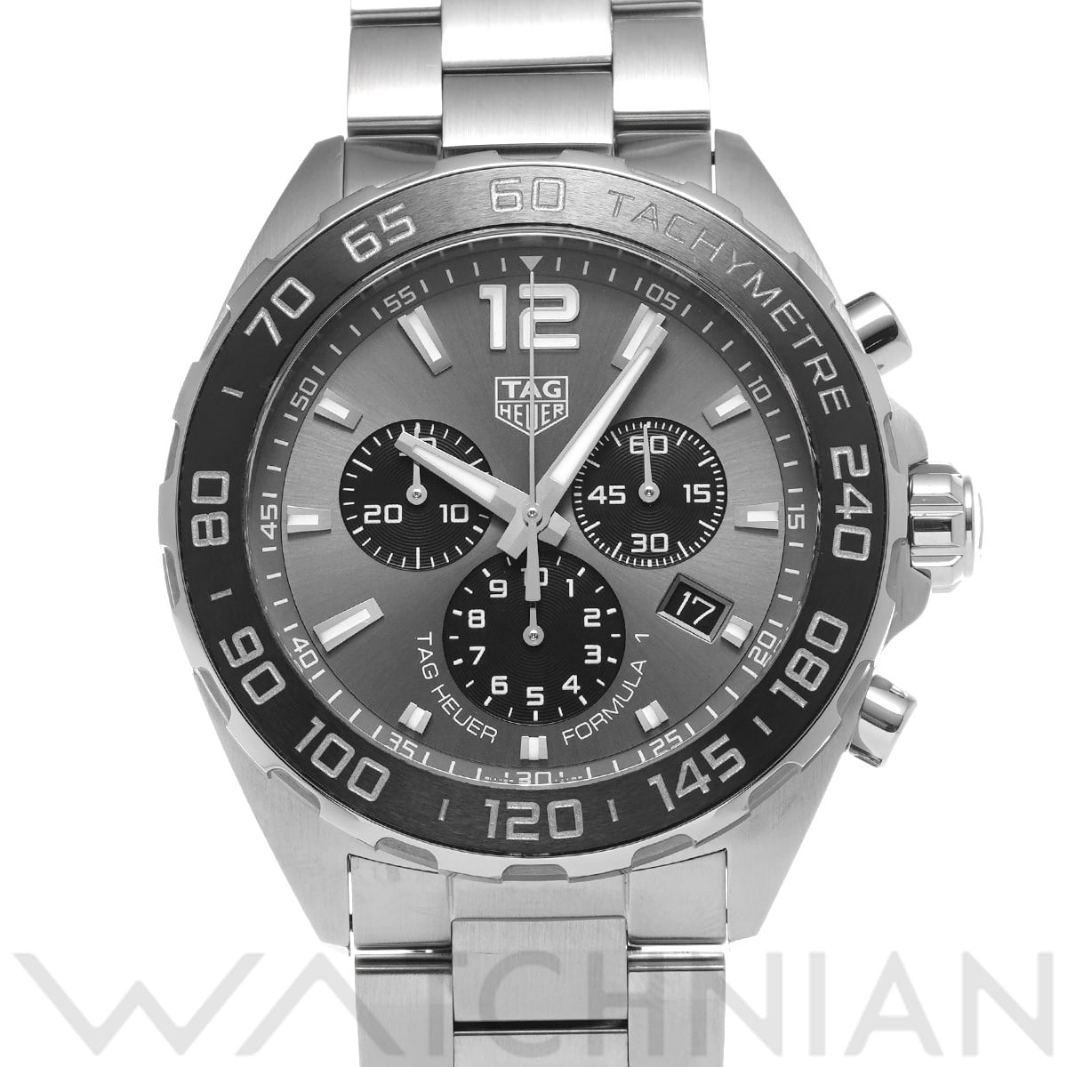 タグ ホイヤー フォーミュラ1 クォーツ クロノグラフ CAZ1011.BA0842 グレー/ブラック メンズ 時計 【中古】【wristwatch】