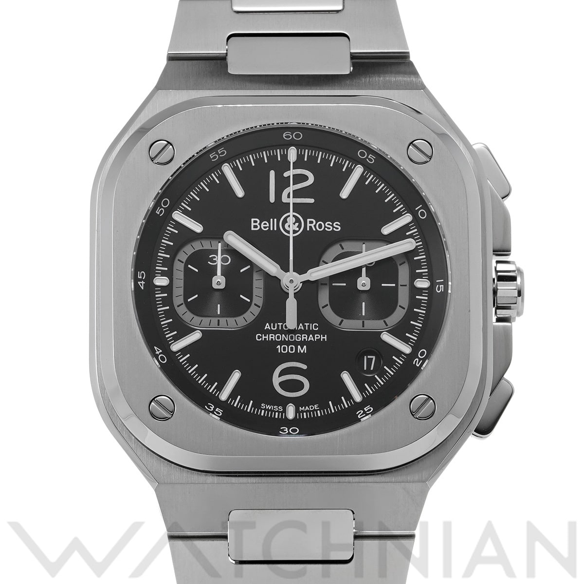 ベル＆ロス BR 05 クロノ ブラックスチール BR05C-BL-ST/SST ブラック メンズ 時計 【中古】【wristwatch】