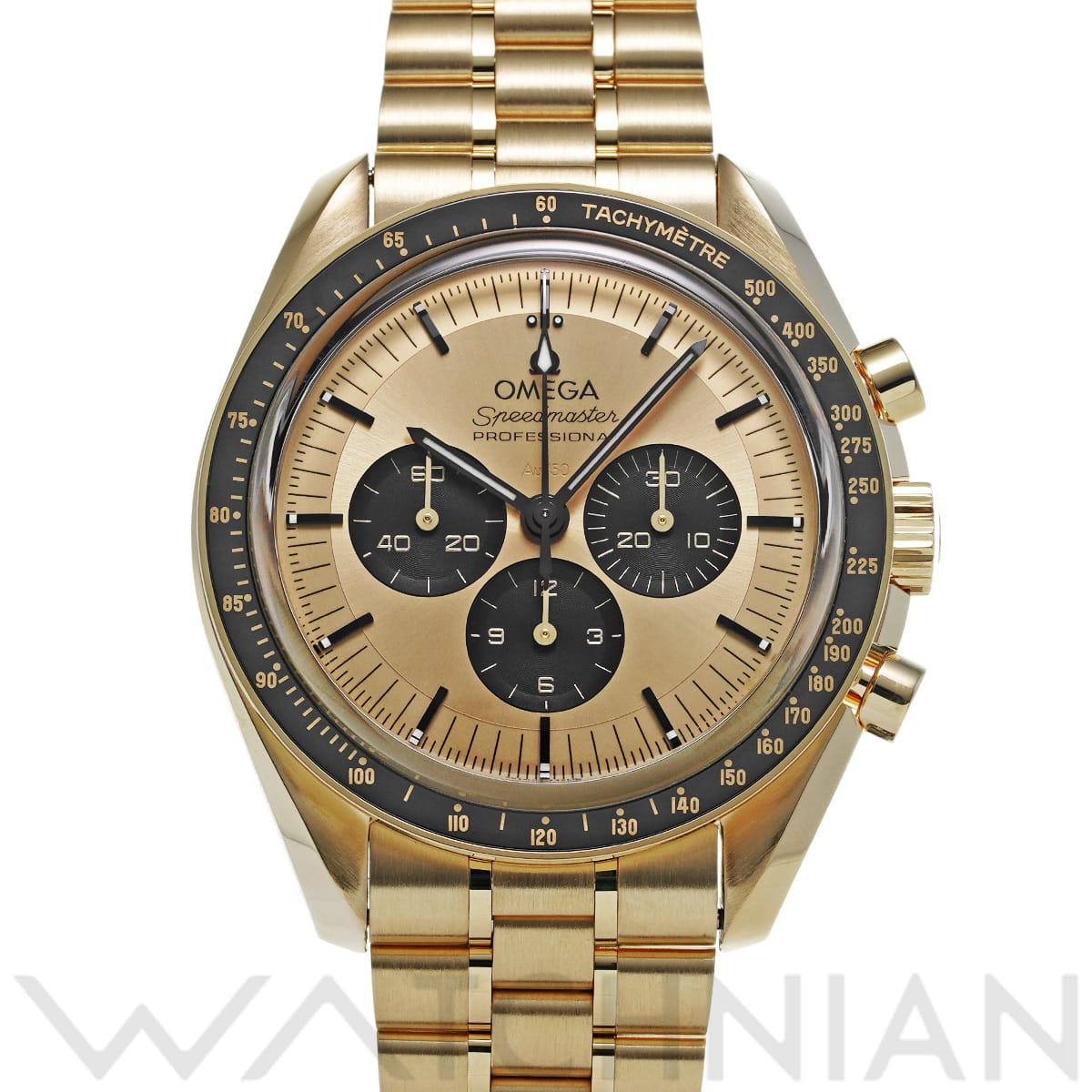 オメガ スピードマスター ムーンウォッチ プロフェッショナル マスタークロノメーター 310.60.42.50.99.002 イエロー/ブラック メンズ 時計 【中古】【wristwatch】