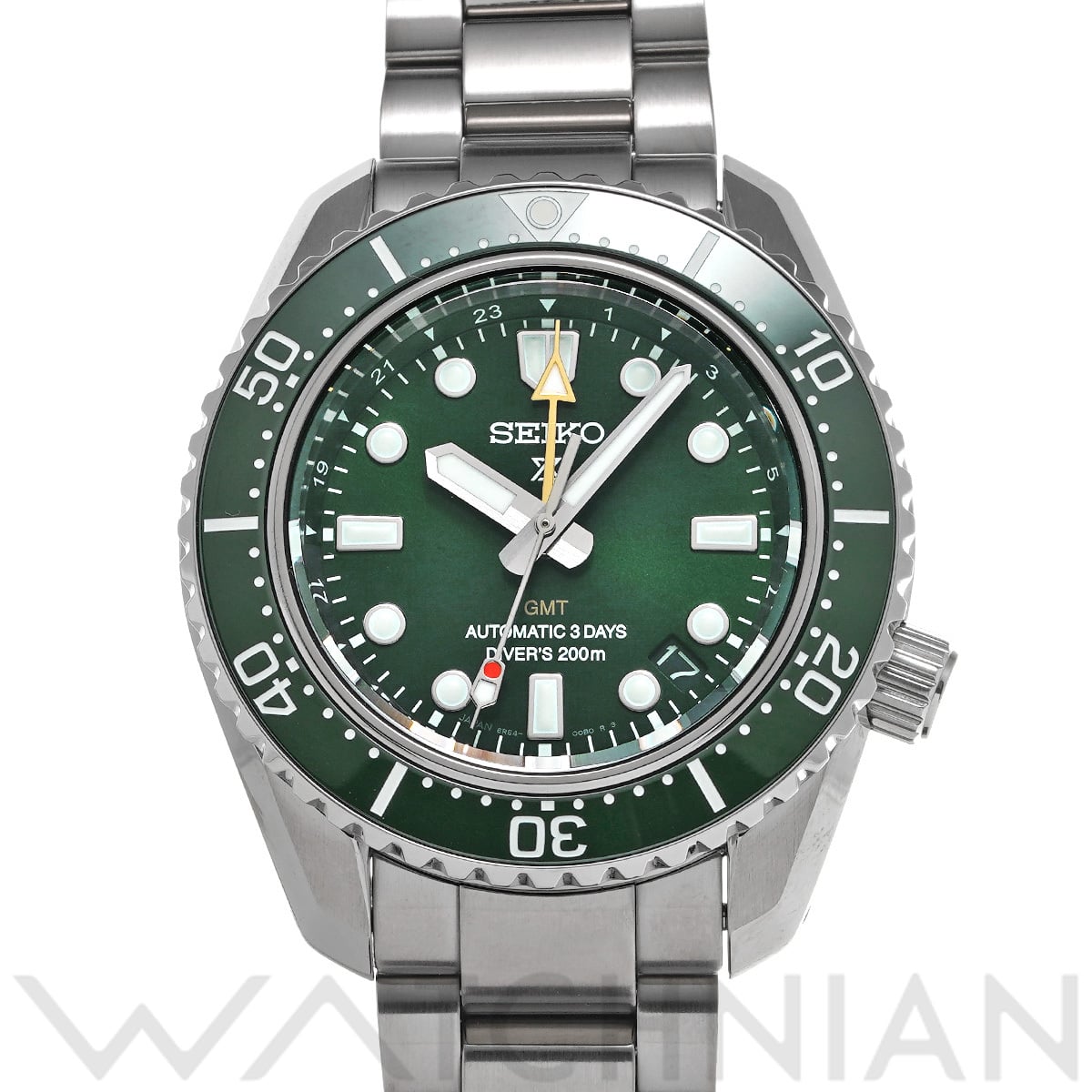 セイコー プロスペックス ダイバースキューバ 1968 メカニカルダイバーズ 現代デザイン GMT SBEJ009 グリーン メンズ 時計 【中古】【wristwatch】