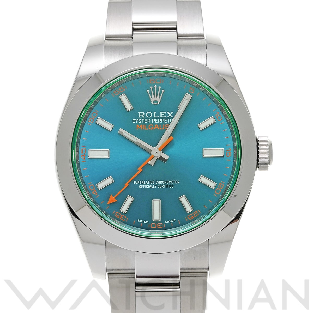 ロレックス ミルガウス 116400GV Zブルー メンズ 時計 【中古】【wristwatch】