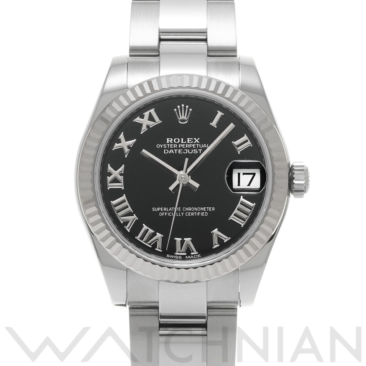 ロレックス デイトジャスト 31 178274 ブラック ユニセックス 時計 【中古】【wristwatch】