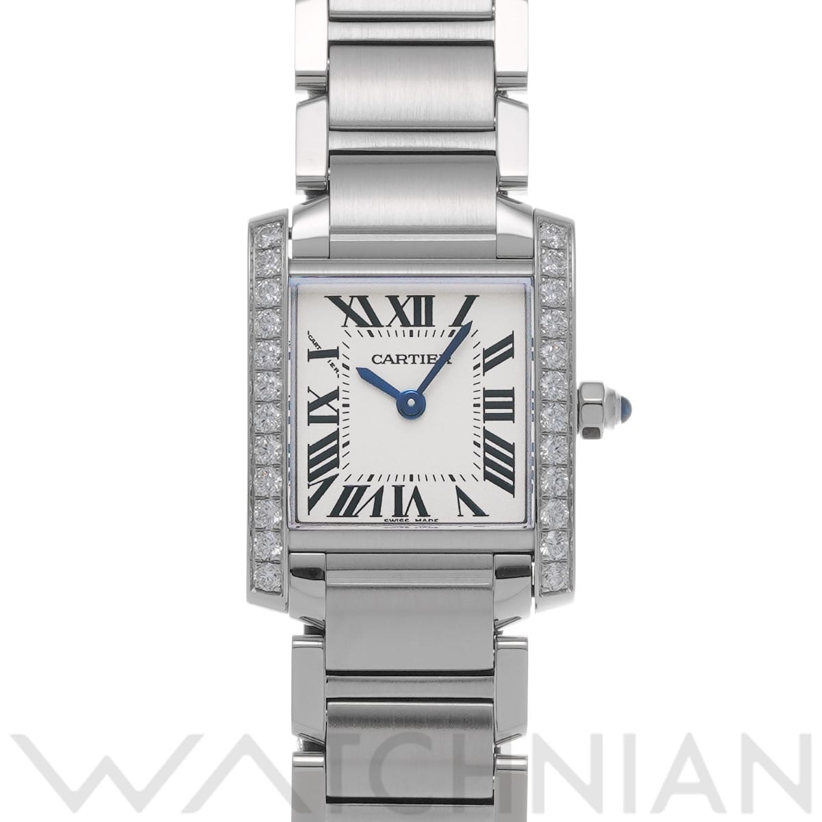 カルティエ タンク フランセーズ SM W4TA0008 シルバー レディース 時計 【中古】【wristwatch】