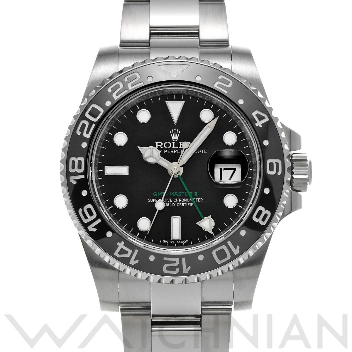 ロレックス GMTマスターII 116710LN ブラック メンズ 時計 【中古】【wristwatch】