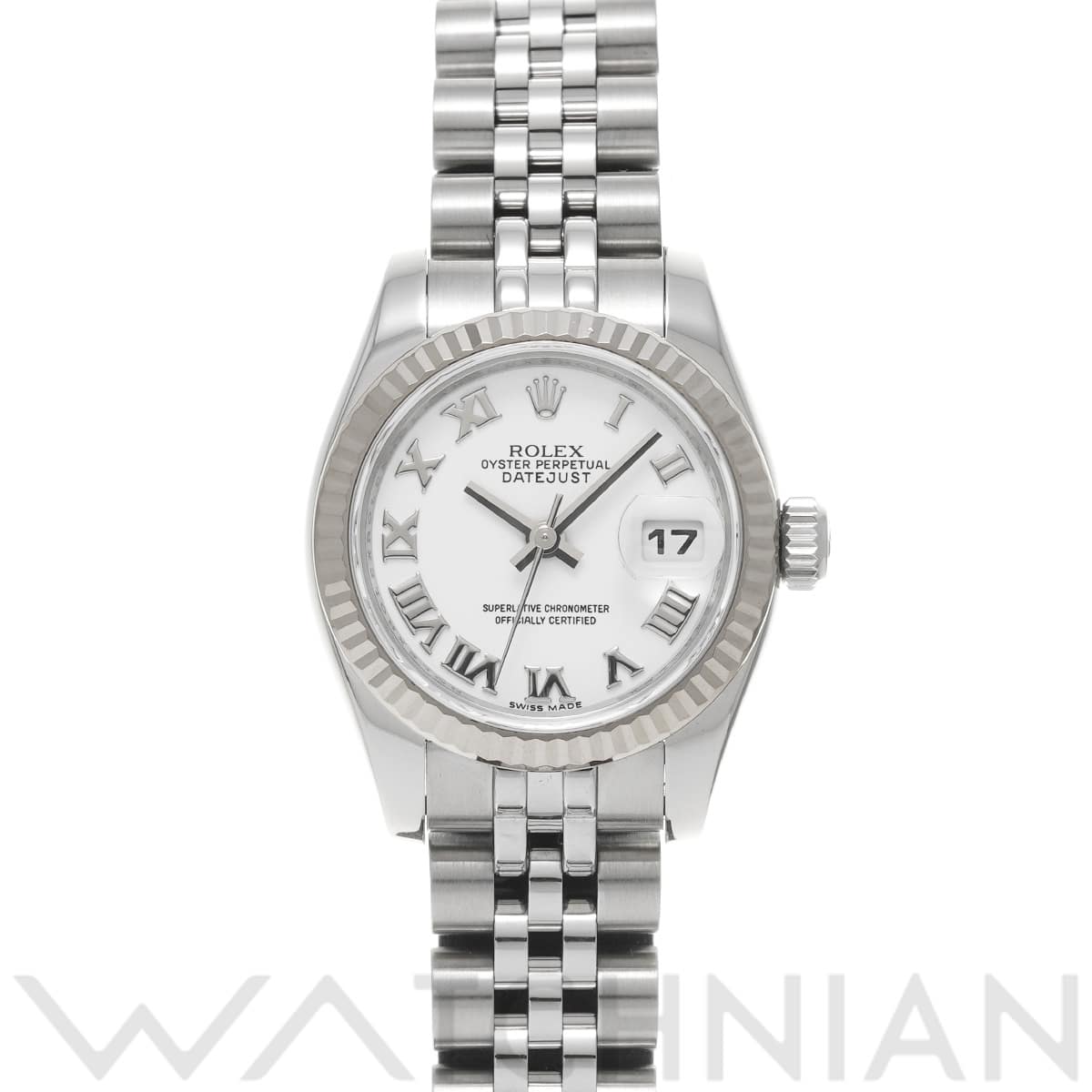 ロレックス レディ デイトジャスト 26 179174 ホワイト レディース 時計 【中古】【wristwatch】