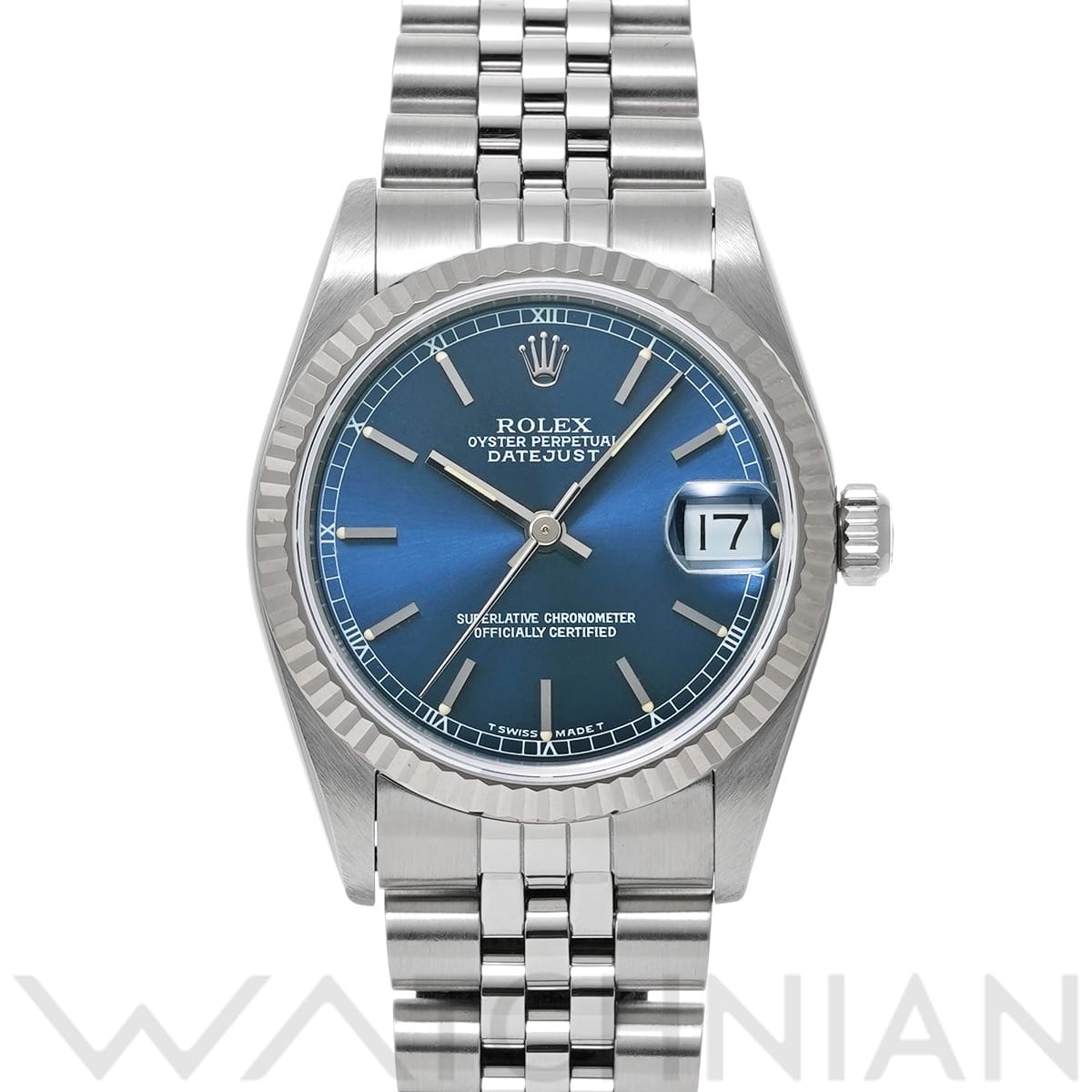 ロレックス デイトジャスト 68274 ブルー ユニセックス 時計 【中古】【wristwatch】