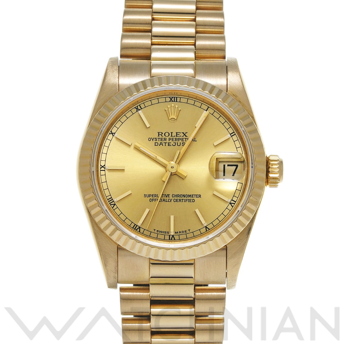 ロレックス デイトジャスト 68278 シャンパン ユニセックス 時計 【中古】【wristwatch】