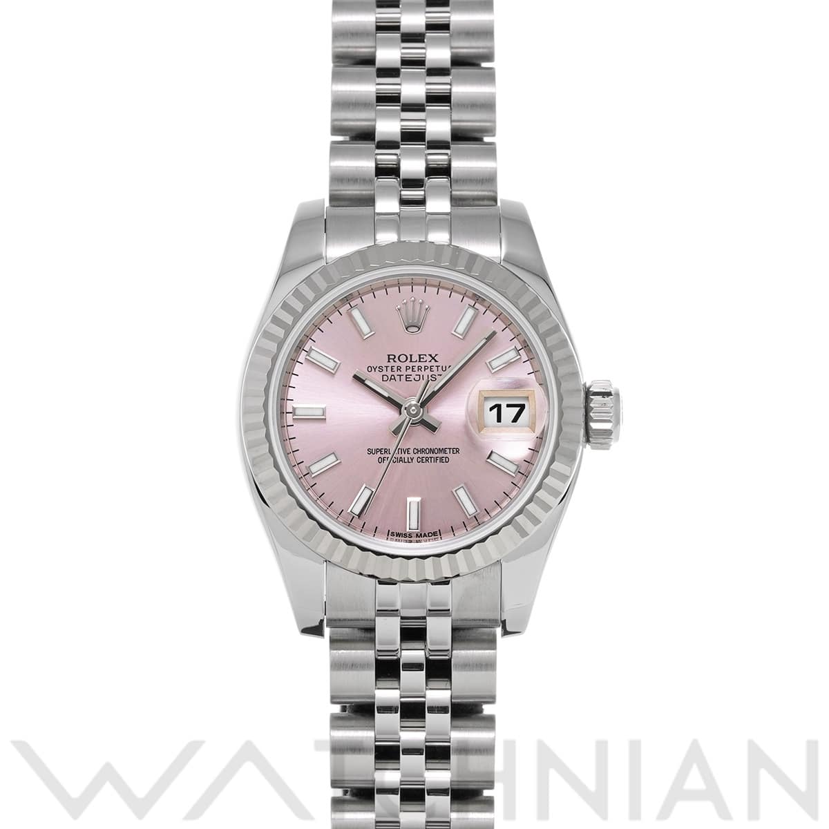 ロレックス レディ デイトジャスト 26 179174 ピンク レディース 時計 【中古】【wristwatch】