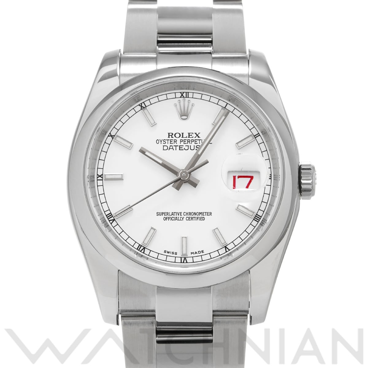 ロレックス デイトジャスト 36 116200 ホワイト メンズ 時計 【中古】【wristwatch】