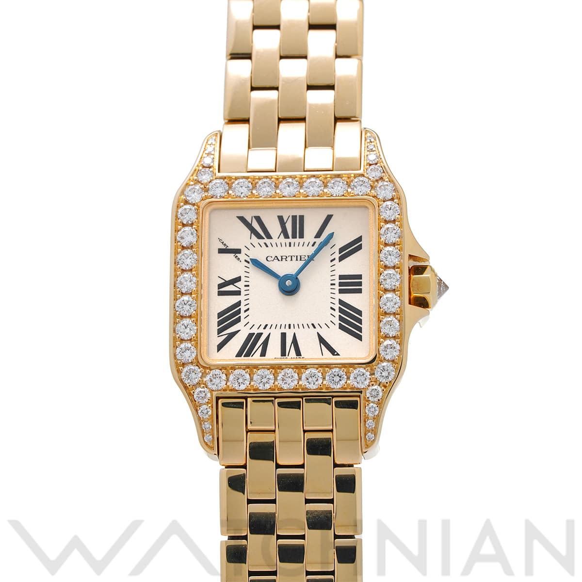 カルティエ サントス ドゥモワゼル SM WF9001Y7 シルバー レディース 時計 【中古】【wristwatch】