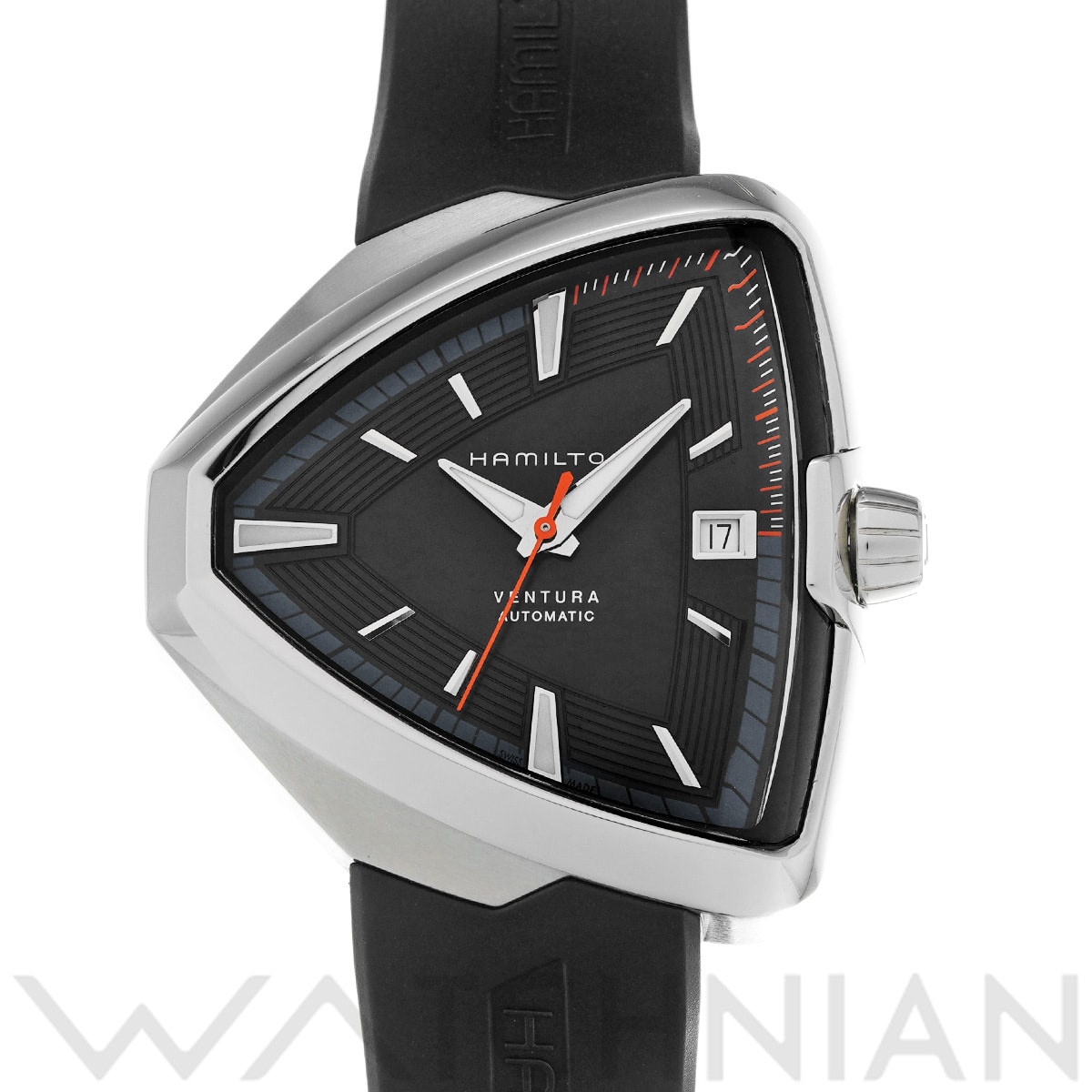 ハミルトン ベンチュラ エルヴィス80 H24555331 ブラック メンズ 時計 【中古】【wristwatch】