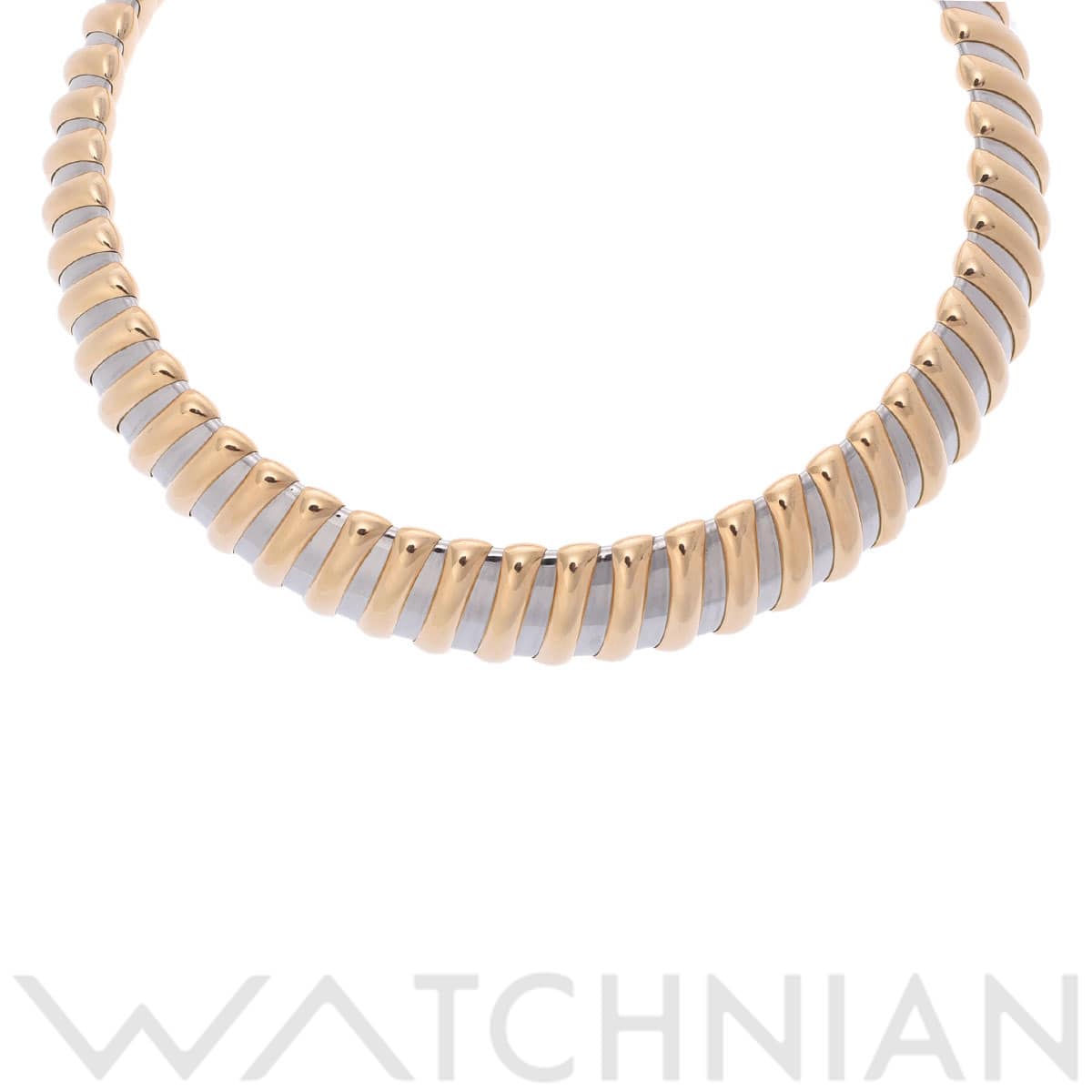 ブルガリ トゥボガス ネックレス  ゴールド K18イエローゴールド YG/ステンレススチール レディース ジュエリー 【中古】【jewelry】