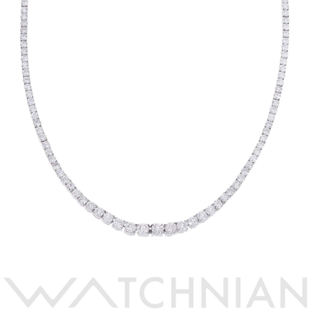ノーブランド テニスネックレス シルバー Pt900プラチナ レディース ジュエリー 【中古】【jewelry】