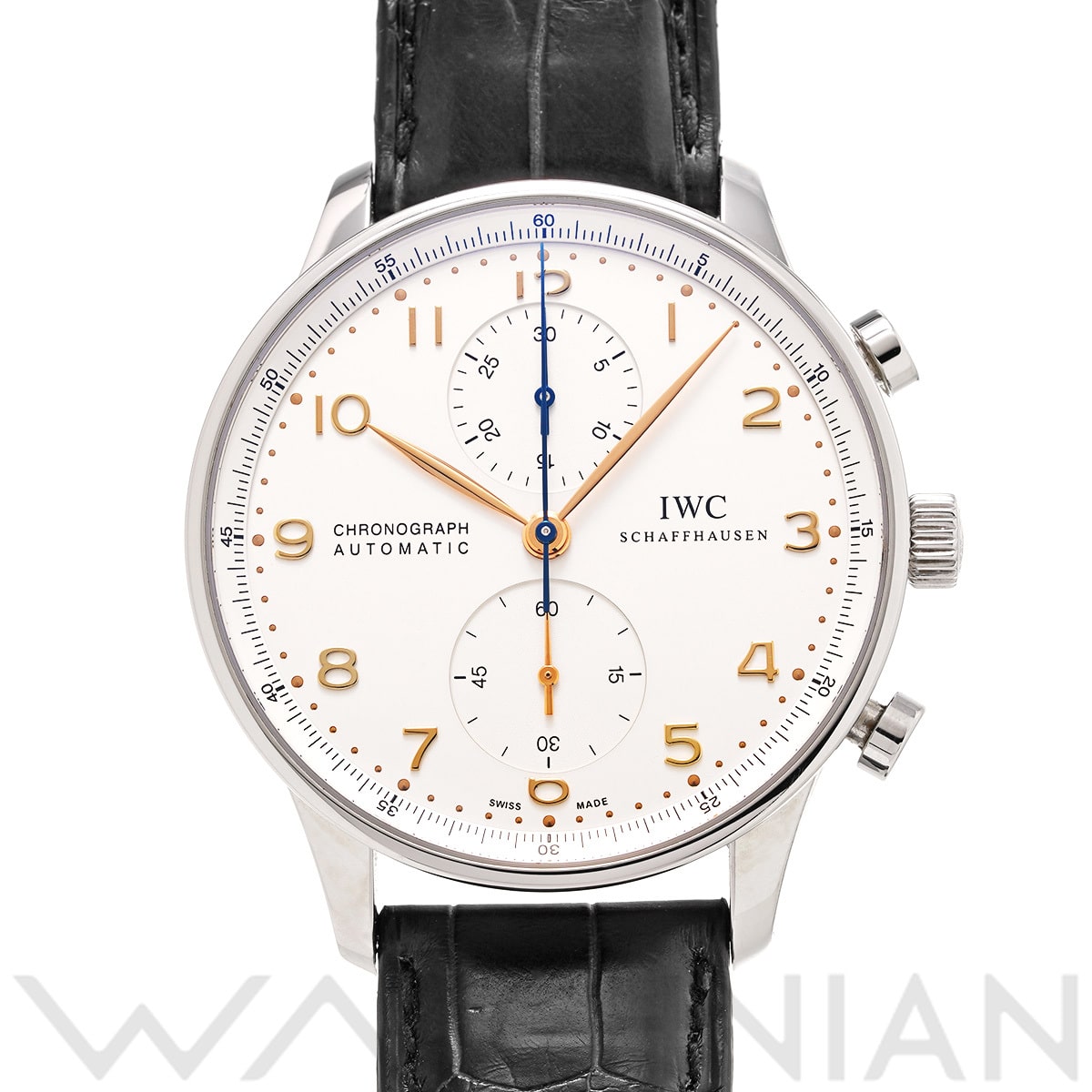 IWC ポルトギーゼ クロノグラフ IW371445 シルバー メンズ 時計 【中古】【wristwatch】