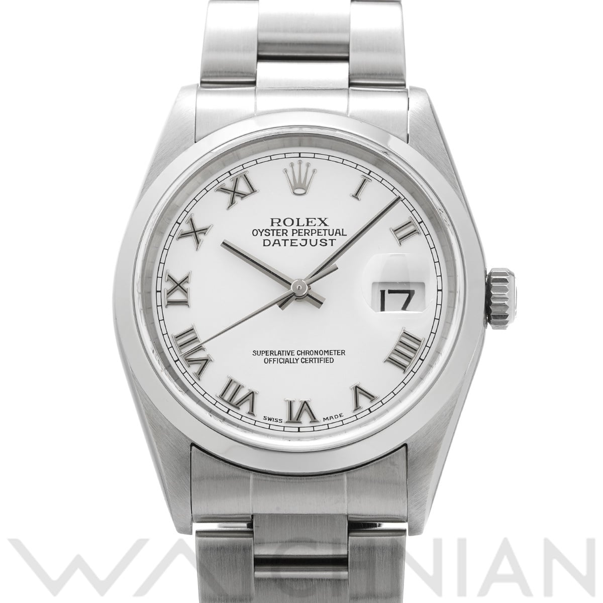 ロレックス デイトジャスト 16200 ホワイト メンズ 時計 【中古】【wristwatch】