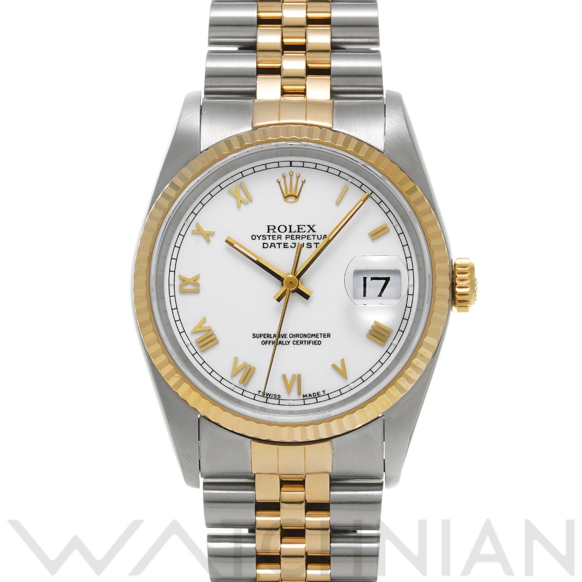 ロレックス デイトジャスト 16233 ホワイト メンズ 時計 【中古】【wristwatch】