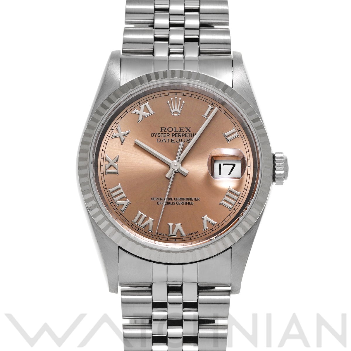 ロレックス デイトジャスト 16234 ピンク メンズ 時計 【中古】【wristwatch】