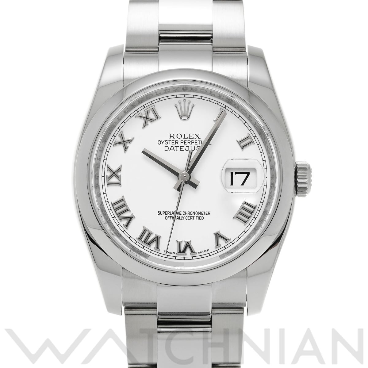 ロレックス デイトジャスト 36 116200 ホワイト メンズ 時計 【中古】【wristwatch】