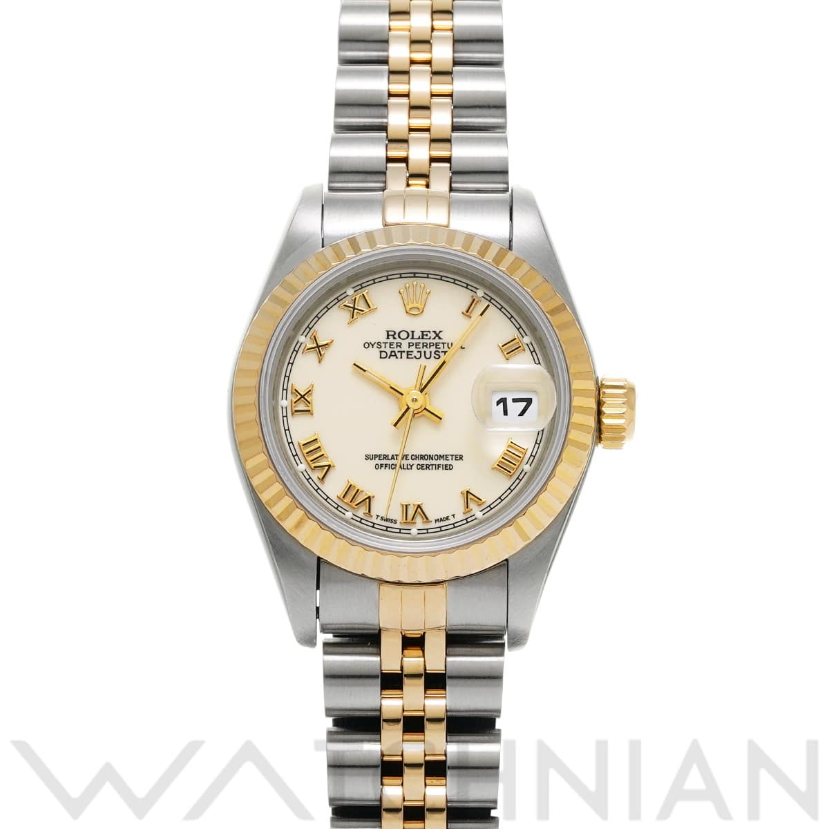 ロレックス デイトジャスト 69173 アイボリー レディース 時計 【中古】【wristwatch】