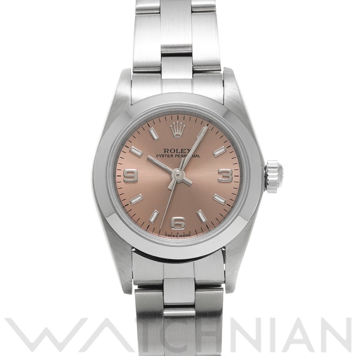 ロレックス オイスターパーペチュアル 76080 ピンク レディース 時計 【中古】【wristwatch】
