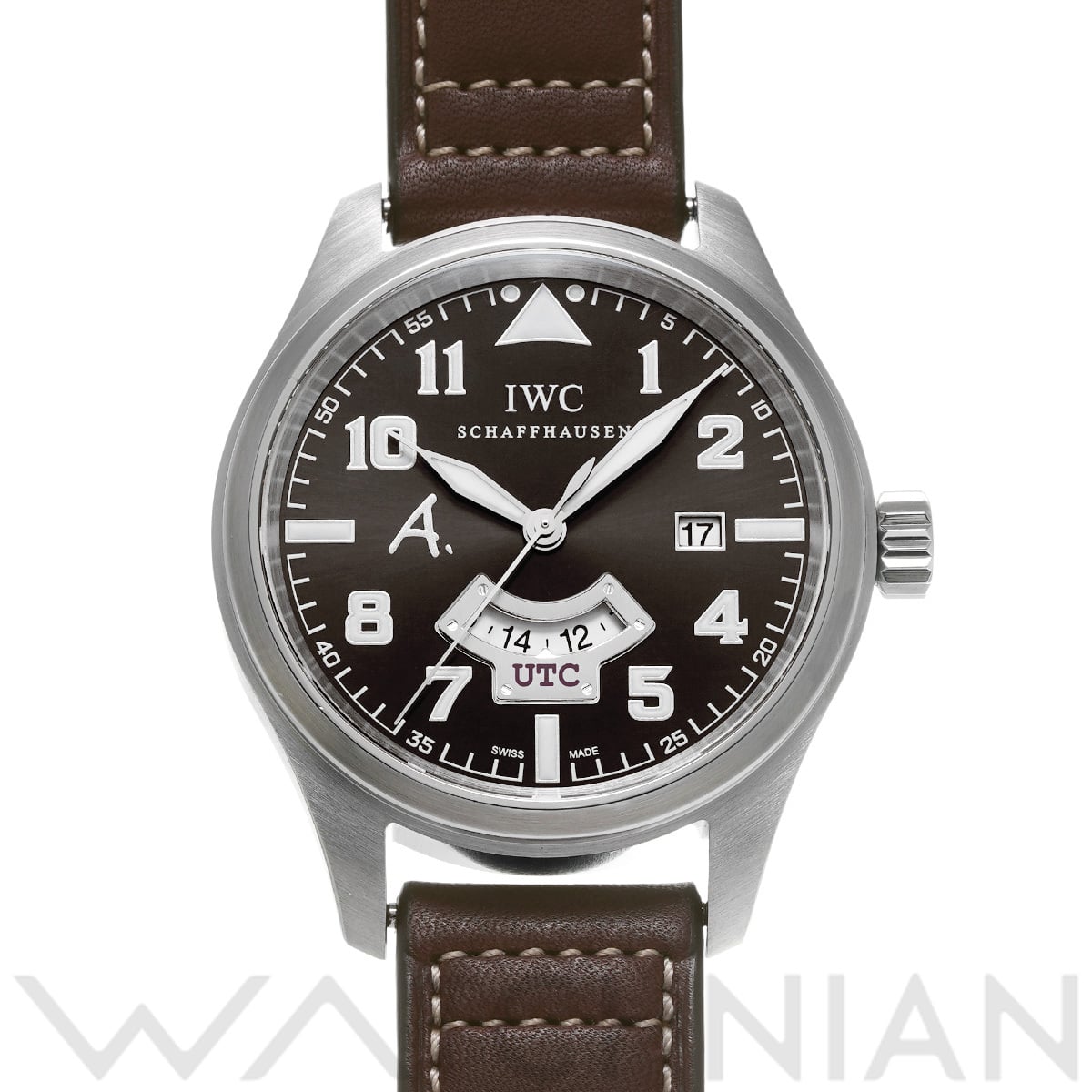 IWC パイロットウォッチ UTC アントワーヌ ド サンテグジュベリ IW326104 ブラウン メンズ 時計 【中古】【wristwatch】