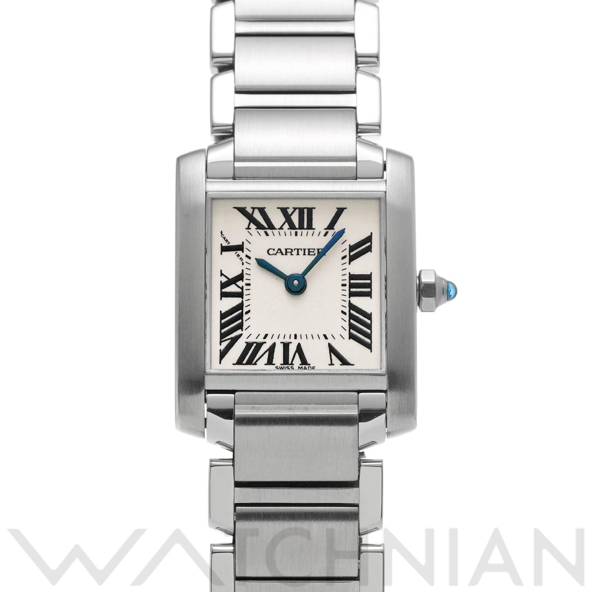 カルティエ タンクフランセーズ SM W51008Q3 シルバー レディース 時計 【中古】【wristwatch】