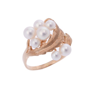 タサキ リーフモチーフ リング ゴールド K14イエローゴールド YG レディース ジュエリー 【中古】【jewelry】