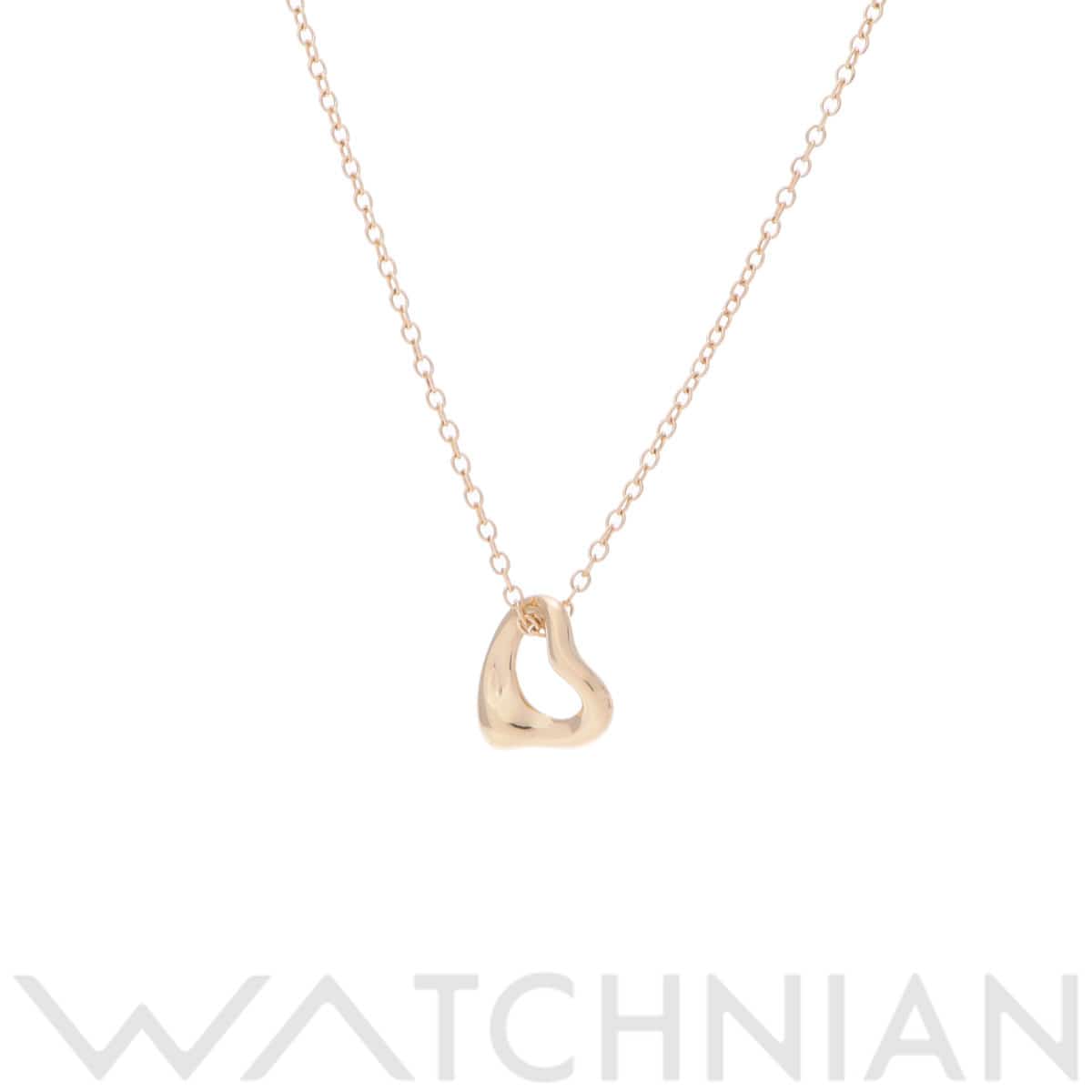 ティファニー オープンハート ネックレス ミニ ゴールド K18イエローゴールド YG レディース ジュエリー 【中古】【jewelry】