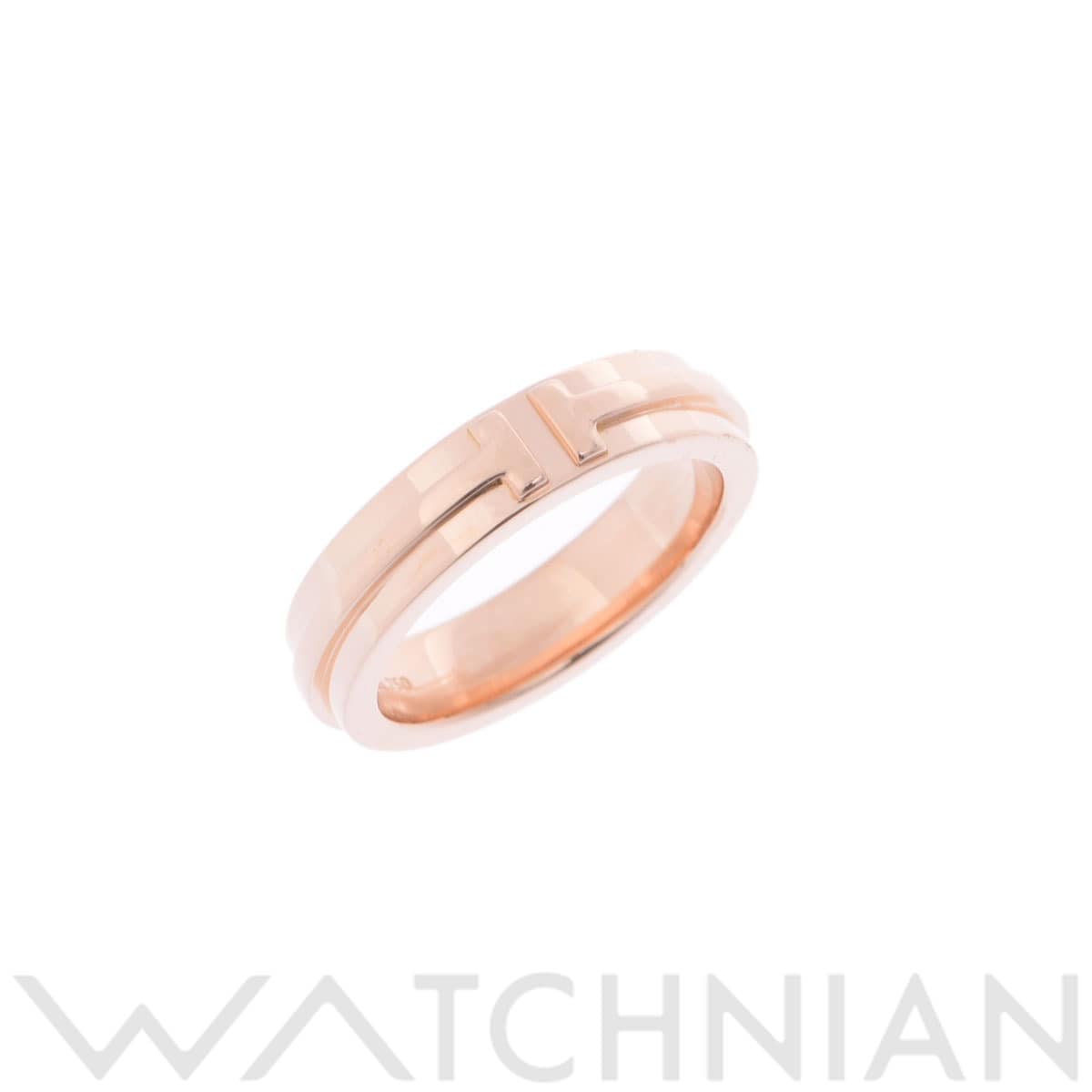 ティファニー T TWO リング ゴールド K18ピンクゴールド PG レディース ジュエリー 【中古】【jewelry】